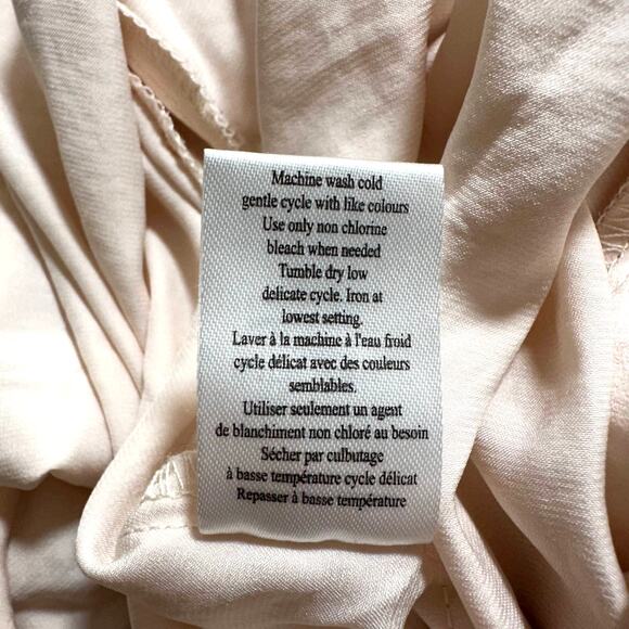 In Bloom by Jonquil Women's Philipa Lace Trim Satin Wrap Robe Cameo Size XL - Picture 12 of 12